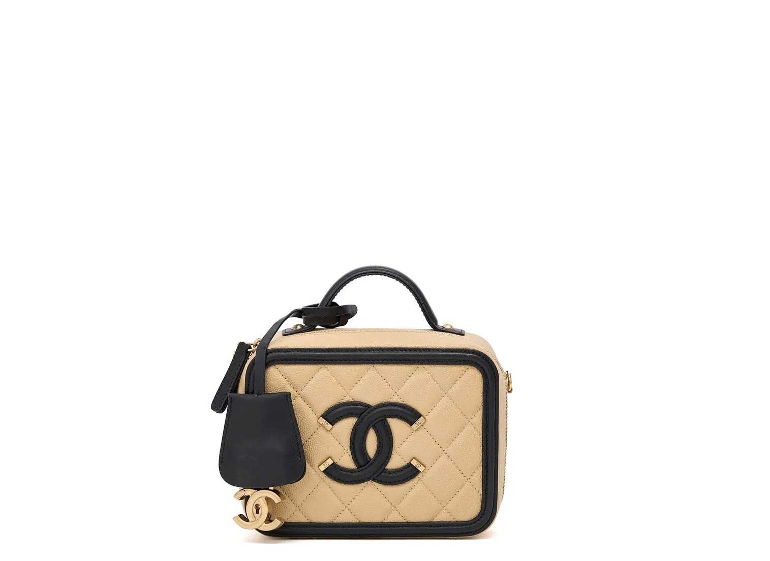 3D model Chanel CC Filigree Vanity Case Bag VR  AR  lowpoly  CGTrader